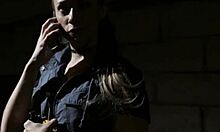 glam big tits milf in glasses seduced by cute lesbian teen babe oral play