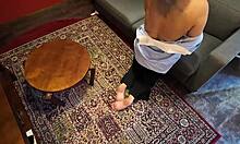 Fucking Curvy Stepmom's Big Blonde Ass Alone at Home