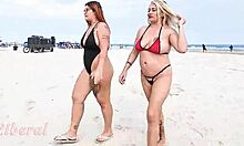 Hey slut, flash that pussy and ass on the beach with your friend?