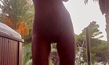 monika fox fingers shaved pussy and squirts hard 💦😍