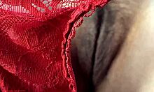 Peeking under 50-year-old french housewife's hairy miniskirt pussy