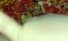 saudi arab teen masturbates with pizza chocolate fruits in la asmr kink😍🍕🍫
