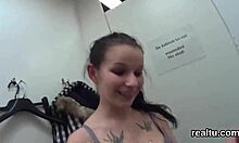 hey striking czech teen wanna get stripped and banged hard in pov right here in the mall?