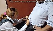 colegiala peruana con culazo me la tocaba en el curso de carpinteria y termino clavandomela duro por atras 😈🔥💦