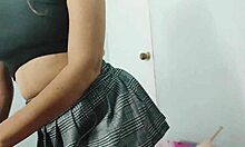 hijastra hot schoolgirl lifts skirt for stepdad ends up riding in bed 🔥💦