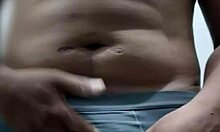 three hot cumshots with sexy hijab girl on video call sex