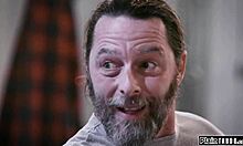 two old pervs trick petite teen into deepthroat threesome