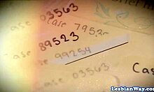 glam big tits milf in glasses seduced by cute lesbian teen babe oral play