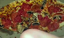 saudi arab teen masturbates with pizza chocolate fruits in la asmr kink😍🍕🍫