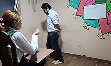 colegiala peruana con culazo me la tocaba en el curso de carpinteria y termino clavandomela duro por atras 😈🔥💦