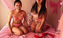 Sexy filipina babe tries erotic shibari ropes for first time fetish fun