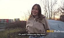 Curvy Big Tits Spanish Amateur Paid For Public Groping Outdoor Flashing Every Touch