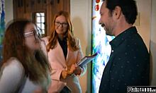 coed trades dirty secrets for old man's monster cock deepthroat