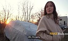 Curvy Big Tits Spanish Amateur Paid For Public Groping Outdoor Flashing Every Touch