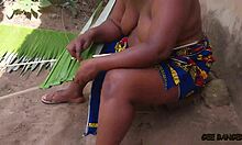 i bend over kitchen counter for two long dicks pounding my ebony curves