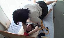 did this japanese cutie tie him up just to ride hard cowgirl??