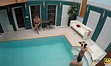 hunt4k: young cuckold watches stranger pound his slutty gf by the pool