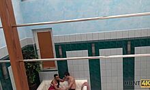 hunt4k: young cuckold watches stranger pound his slutty gf by the pool