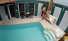 hunt4k: young cuckold watches stranger pound his slutty gf by the pool