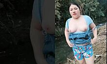 andrea and migz get wild in their chubby outdoor romp