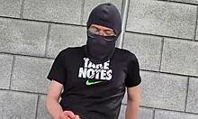 Wanna see me yank pants down jerk huge cock outdoors?