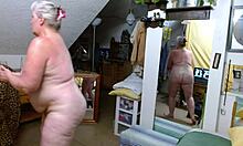 Oiling My Curvaceous Fully Nude Body With Huge Tits And Big Ass Starring Dawnskye1962!