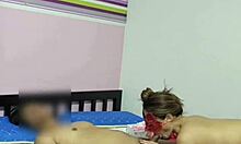 Mature Woman Bathes Young Stud Before Bed Fuck