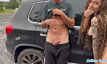 damn she begged for a ride then sucked my cock til i creampied her wet pussy on the highway