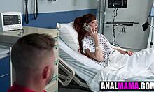 stepmom audrey hollander sneaks anal fun on the hospital bed with stepson nicky rebel