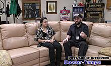 dr tampa probes mara luv shaved pussy vibrator pierced nipples backstage