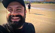 licking her sweaty armpits and salty beach pussy turns me on so much