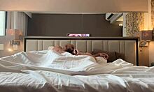 Tanned mature wife spreads for interracial morning ride and swallow