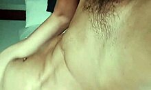 hot guy with big dick strokes cock hard masturbating public window close-up