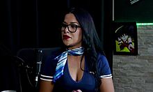 Tifany Rocha spills dirty secrets in wild swingers interview with grandpa Moai on Porn Cast Brazil part 3