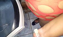 Stepdaughter sneaks out but stepdad fucks her hard to massive squirt