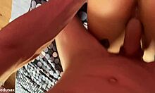 Tight ass screams from huge cock anal creampie pain overload