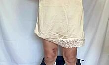 Uniform Sailor Panties Stuffed with Anal Plug Pierced Nipples Tease