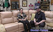 dr tampa probes mara luv shaved pussy vibrator pierced nipples backstage