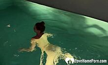 Flirty Bar Pickup Turns into Steamy Poolside Stranger Fuck