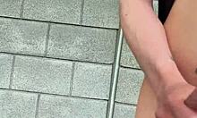 Wanna see me yank pants down jerk huge cock outdoors?