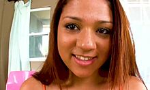 Magda Marie Latina Swallows Huge Cock Load POV