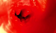 pregnant fuck doll moans through huge cock creampie orgasm close-up