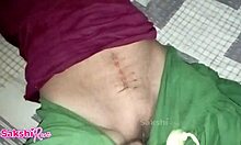 oh damn, watch her indian milky boobs get pressed and sucked hard by stepbrother!