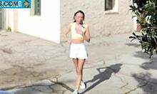 Bianca Bangs Petite Ebony 18yo Girlfriend Outdoors Doggy Creampie Full GFE Experience Backstage