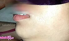 oh damn, watch her indian milky boobs get pressed and sucked hard by stepbrother!