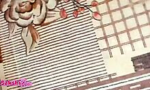 oh damn, watch her indian milky boobs get pressed and sucked hard by stepbrother!