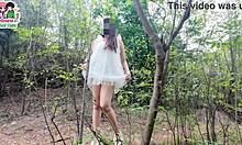 thai teen pussy licked in forest then rough creampie fucked hard pov girlfriend style
