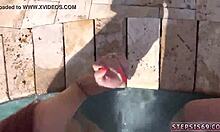 Russian Teen's Tiny Ass Takes Double Anal Pounding in Taboo Threesome