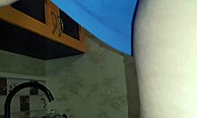 stepmom cleans kitchen bends over accidentally flashes fat pussy to horny son