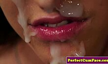 british teen facial jizz shower from teacher classroom heels closeup slow mo